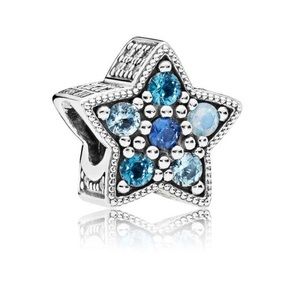 ❤️ Pandora Bright Multi-Colored Blue Star